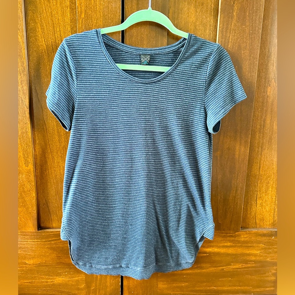 Cotton,soft, navy striped t shirt